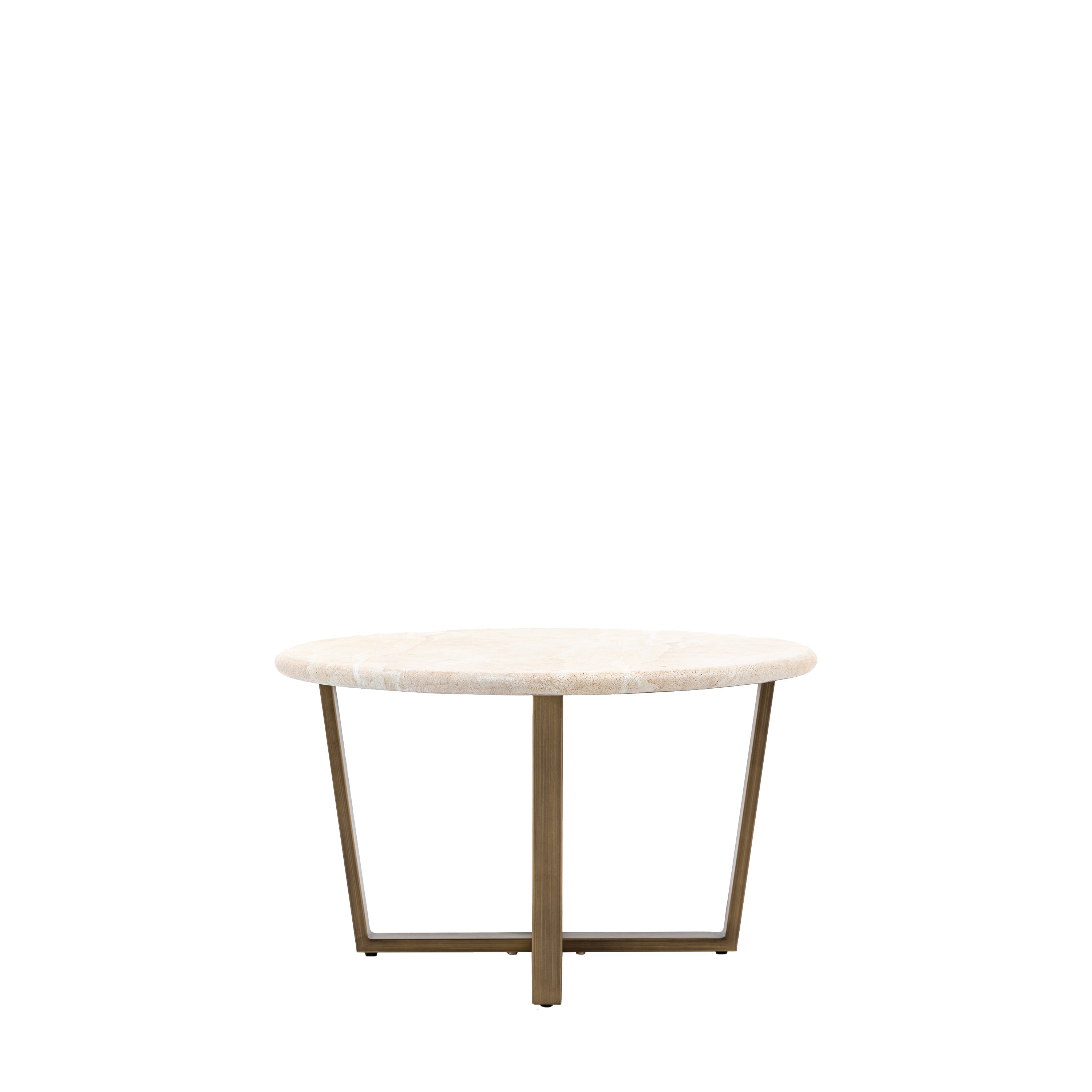 Annecy Bronze & White Concrete Round Coffee Table